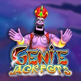 Genie Jackpots online game logo by Blueprint Gaming on slotmafiano.com