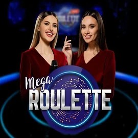 Mega Roulette slot logo by Pragmatic Play at Slotmafia Casino